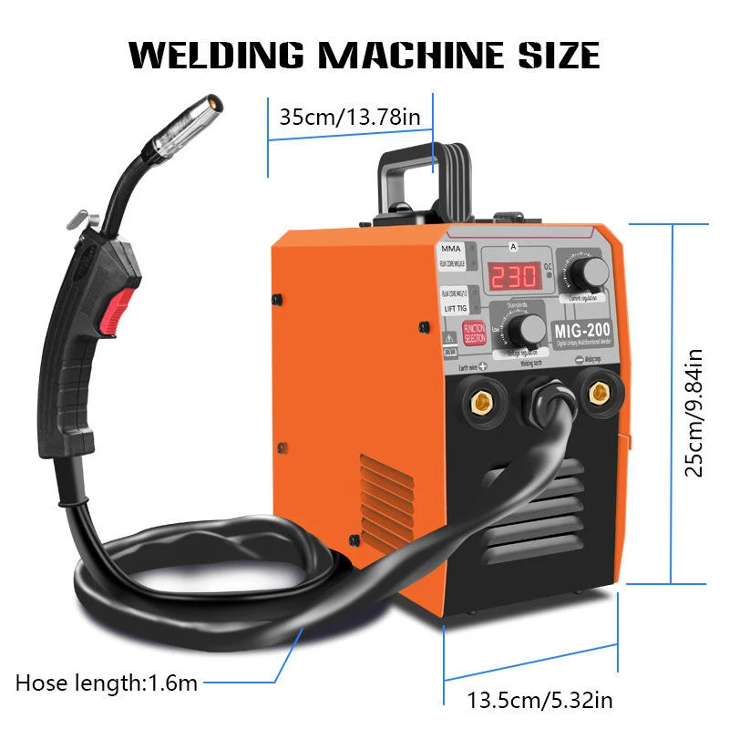 High Quality 3 In 1 MIG TIG MMA Welding Machine 200A Arc Digital Inverter Welding Machine