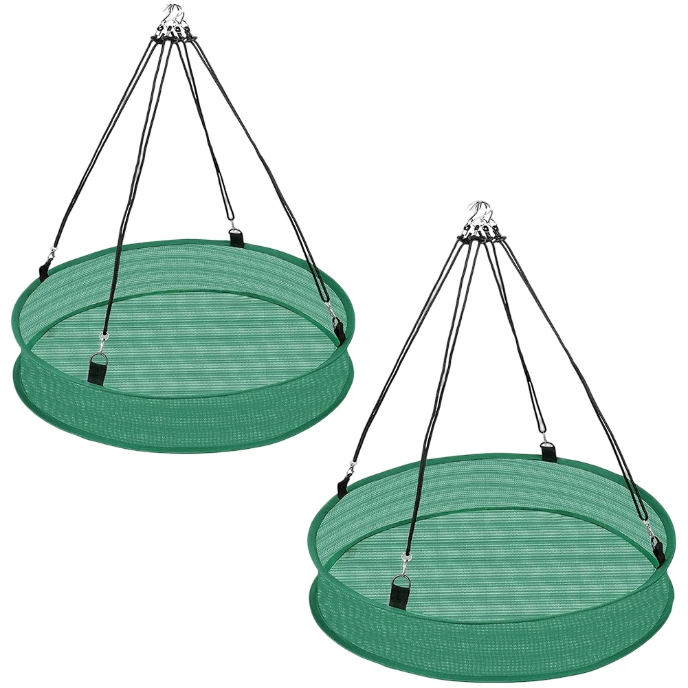 

Space-Saving Tray Bird Feeder Tray Bird Feeding As Show Adjustable Rope Length Compact Hoop Style Easy To Clean