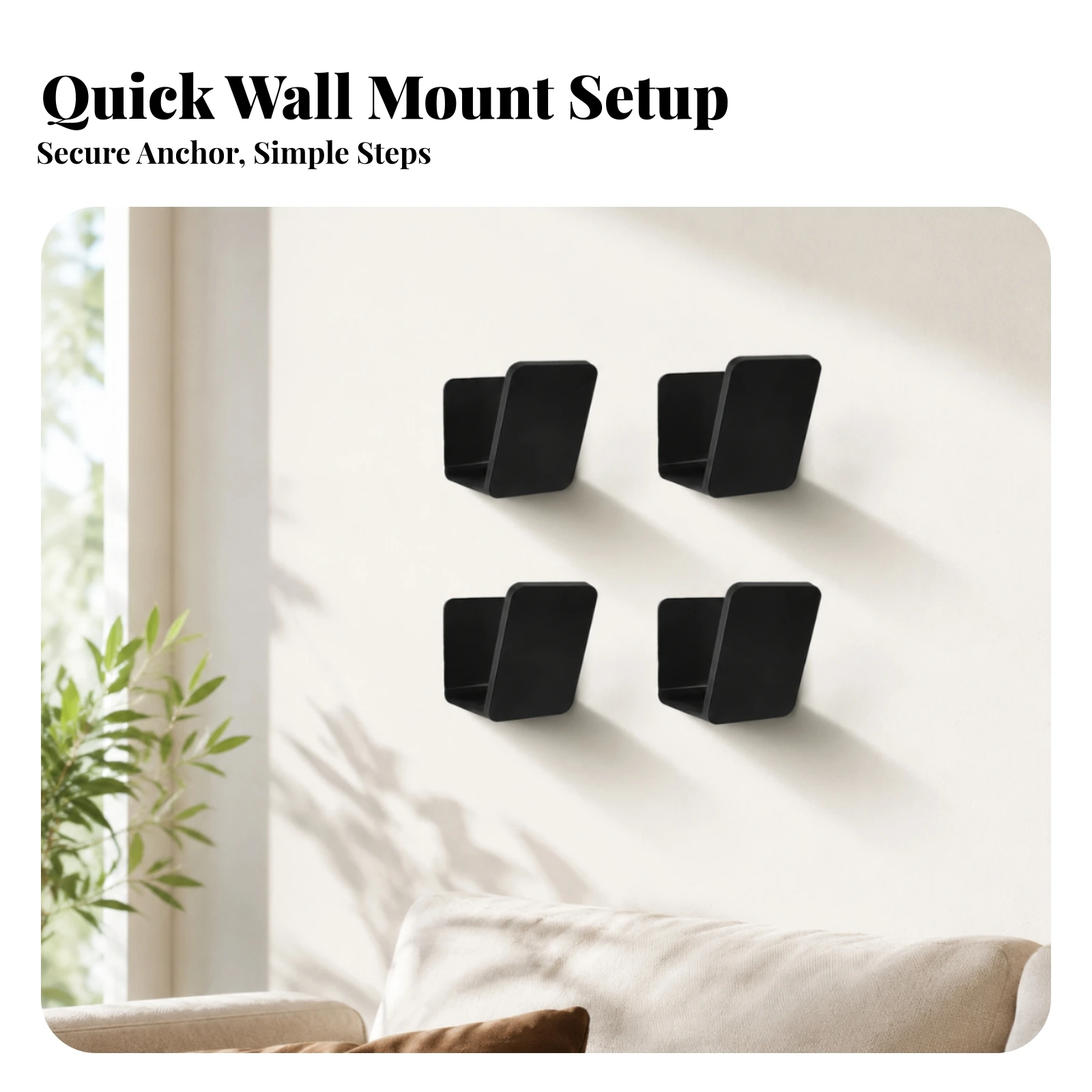 4 Pieces Baseball Glove Holder Vertical Glove Wall Mount Open Ready for Collectors, Garage, Game Room