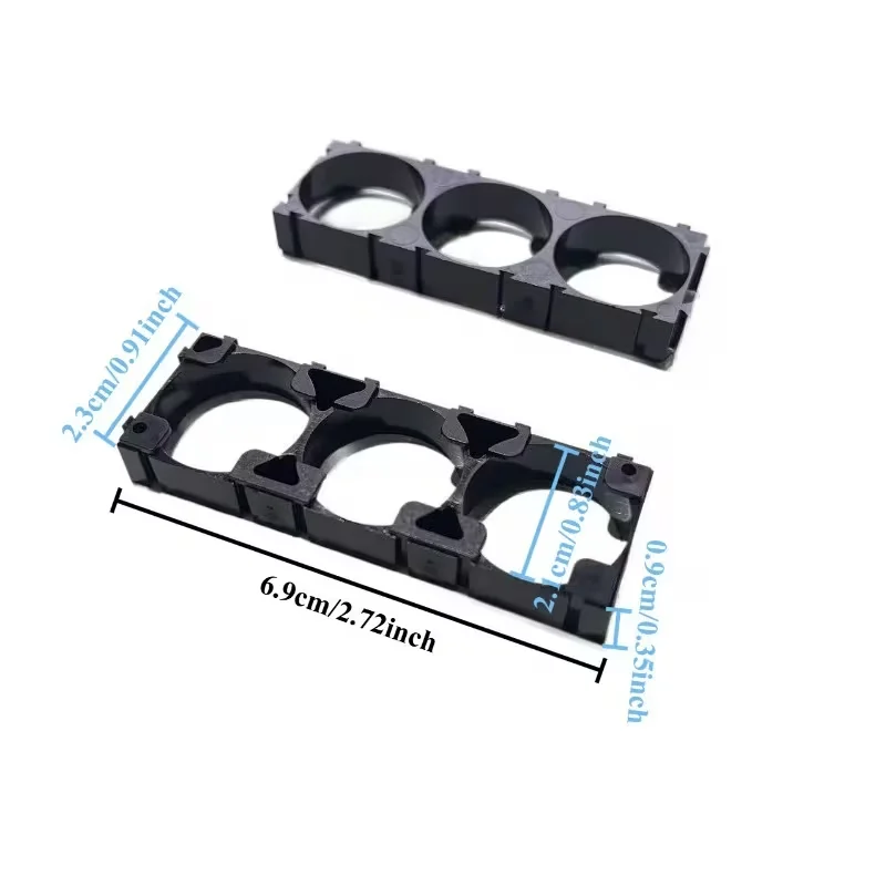 50/1000PCS 18650 Lithium Battery Holder Cylindrical Anti Vibration Plastic Battery Pack Bracket Li-ion Battery Spacer Cell Holder