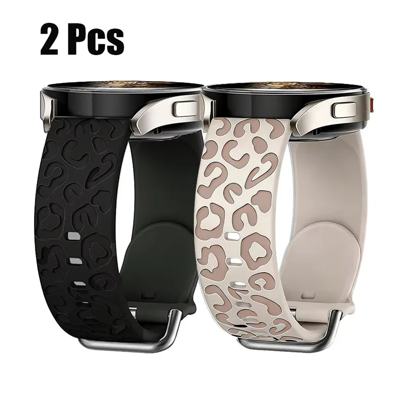 Leoparden-Gravur-Armband ohne Lücken für Samsung Galaxy Watch 7/6/4/Classic/5 Pro Sport Silikon-Armband Correa Galaxy Watch 8 9 Armband – Detail 2