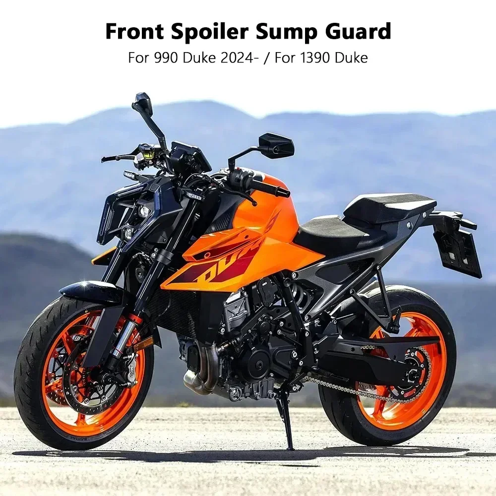 Motorcycle Accessories Front Fairing Spoiler Sump Guard Cover Black For 1390 Super Duke 990 DUKE 2024-