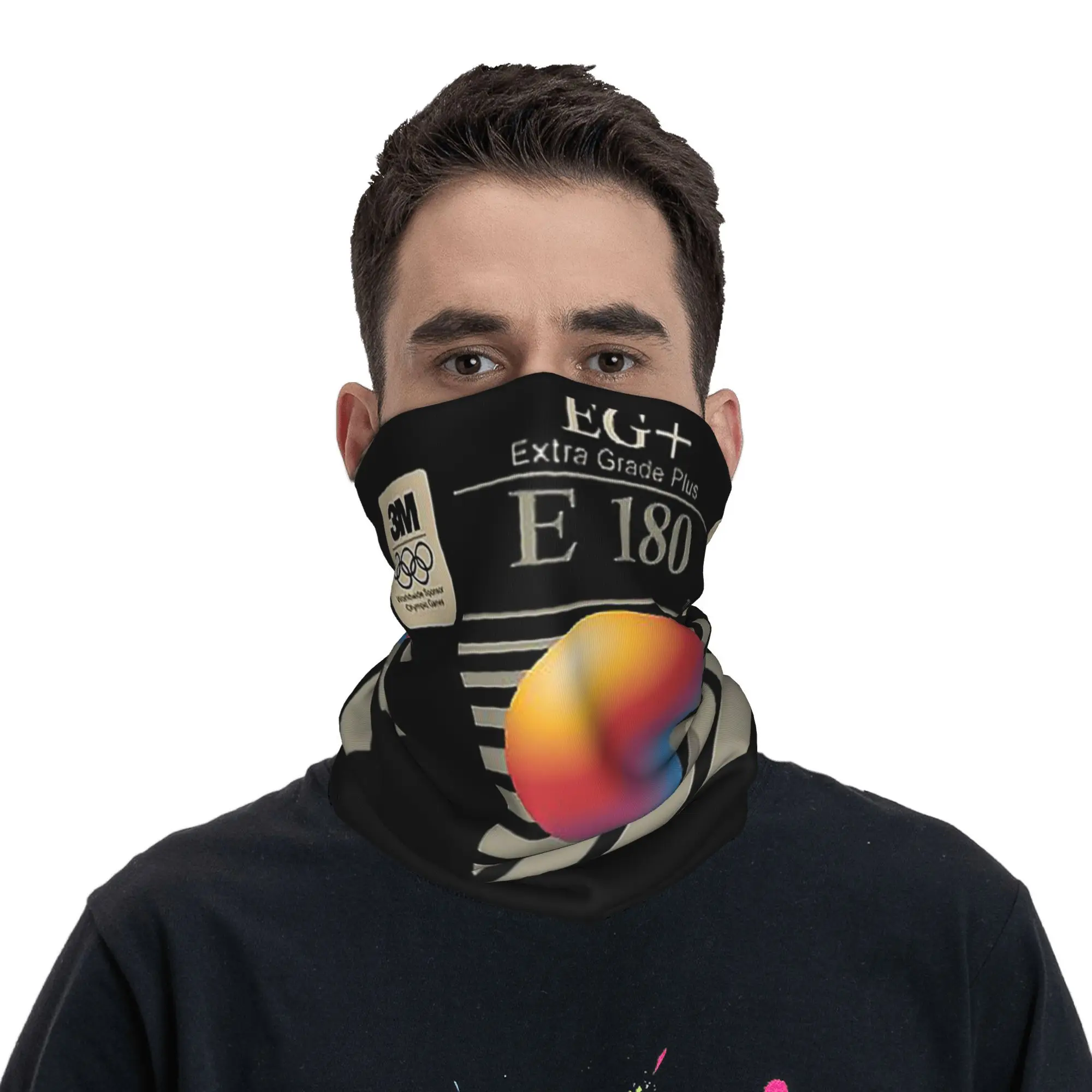 VHS سكوتش E180 باندانا الرقبة الجراب مطبوعة التفاف وشاح متعدد الاستخدام بالاكلافا التنزه الصيد للرجال النساء الكبار تنفس