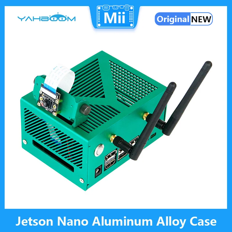

Yahboom Jetson Nano Aluminum Alloy Case for Jetson Nano B01/Xavier NX/TX2 NX/Orin NX/Orin NANO With Camera Bracket Power Switch