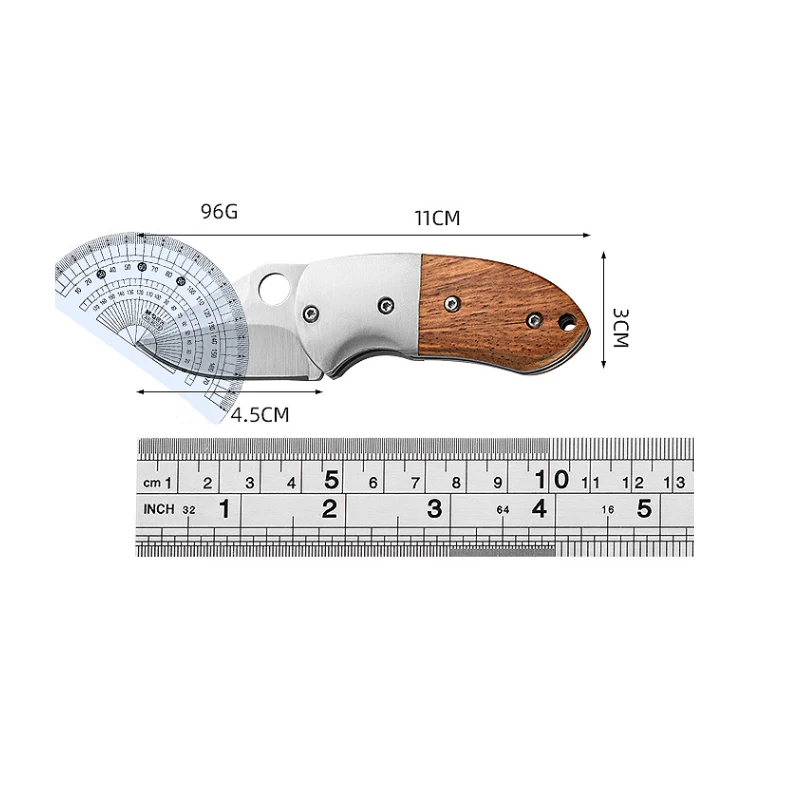 Stainless Steel Mini Knife Folding Househould Portable Pocket Knife Multifunctional Small Knife Fruit Knives Kitchen Tool