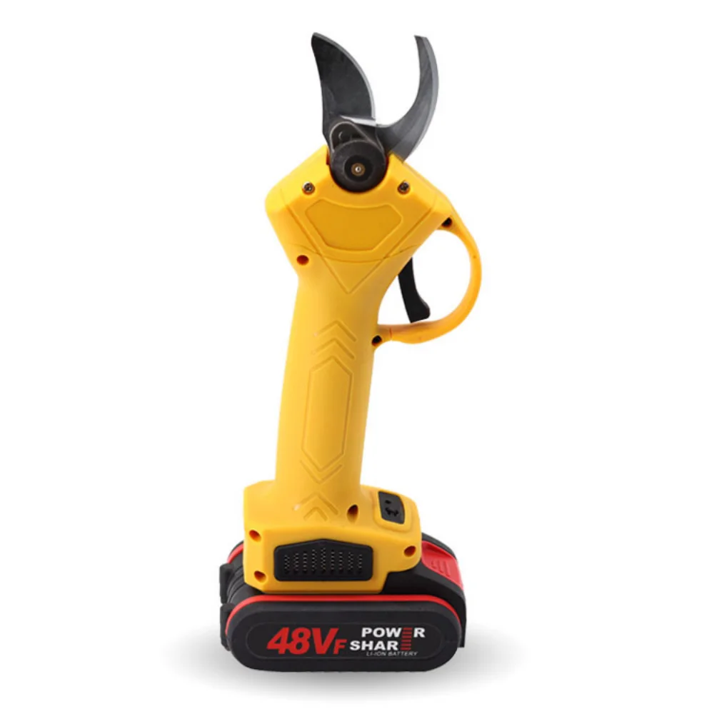 Imagem -03 - Elétrica sem Fio Pruner com Tesoura Brushless Cortador Ramos Ferramentas Paisagismo Árvore Fruit Eficiente Bonsai 48v