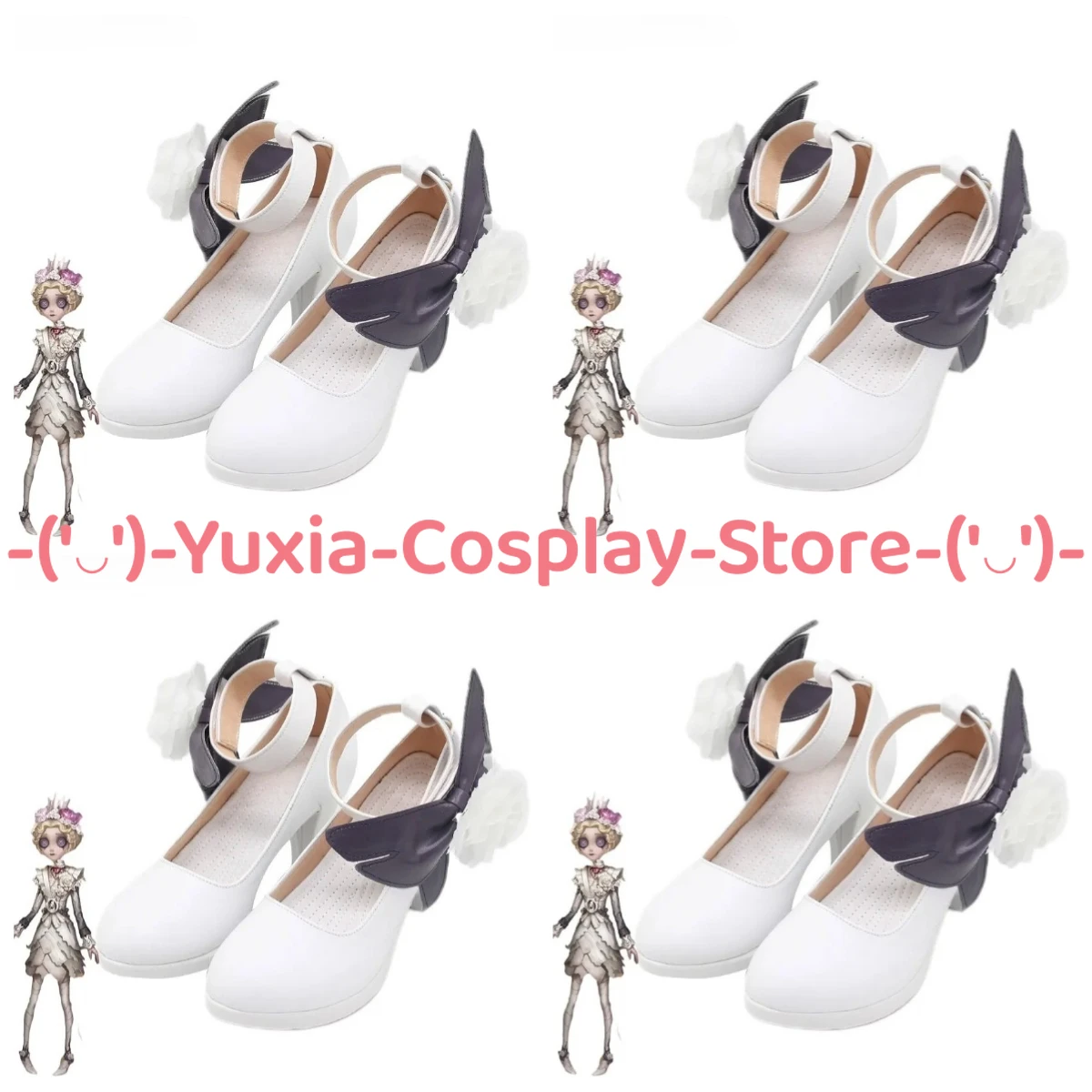 

Yuxiacosplay! Identity V Mechanic Cosplay Shoes Anime Game Character Prop PU Leather Boots Halloween Carnival Party Costume