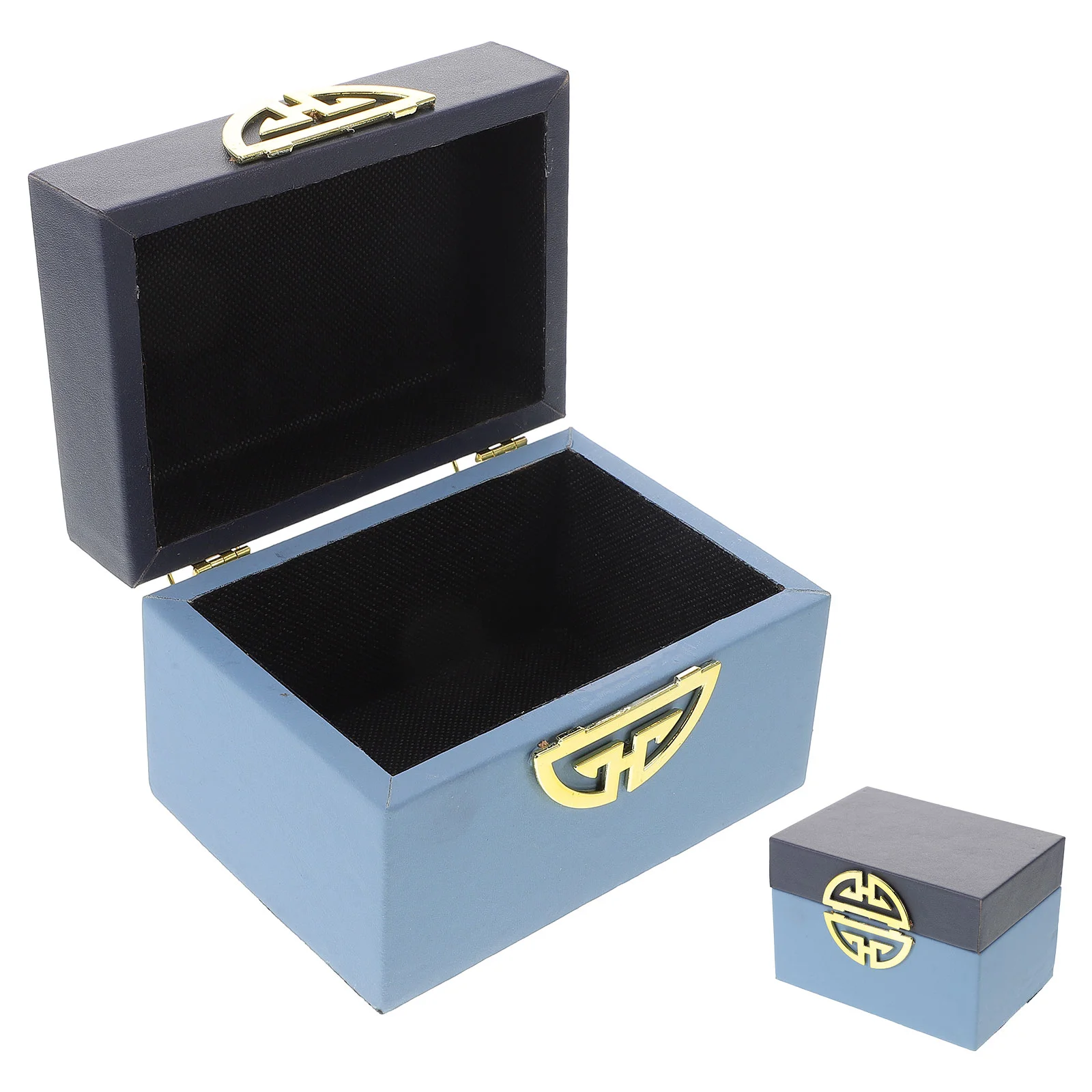 

Decorations Earrings Storage Box Treasure Jewelry Boxes 1400X1000X950CM Metal Wood Case
