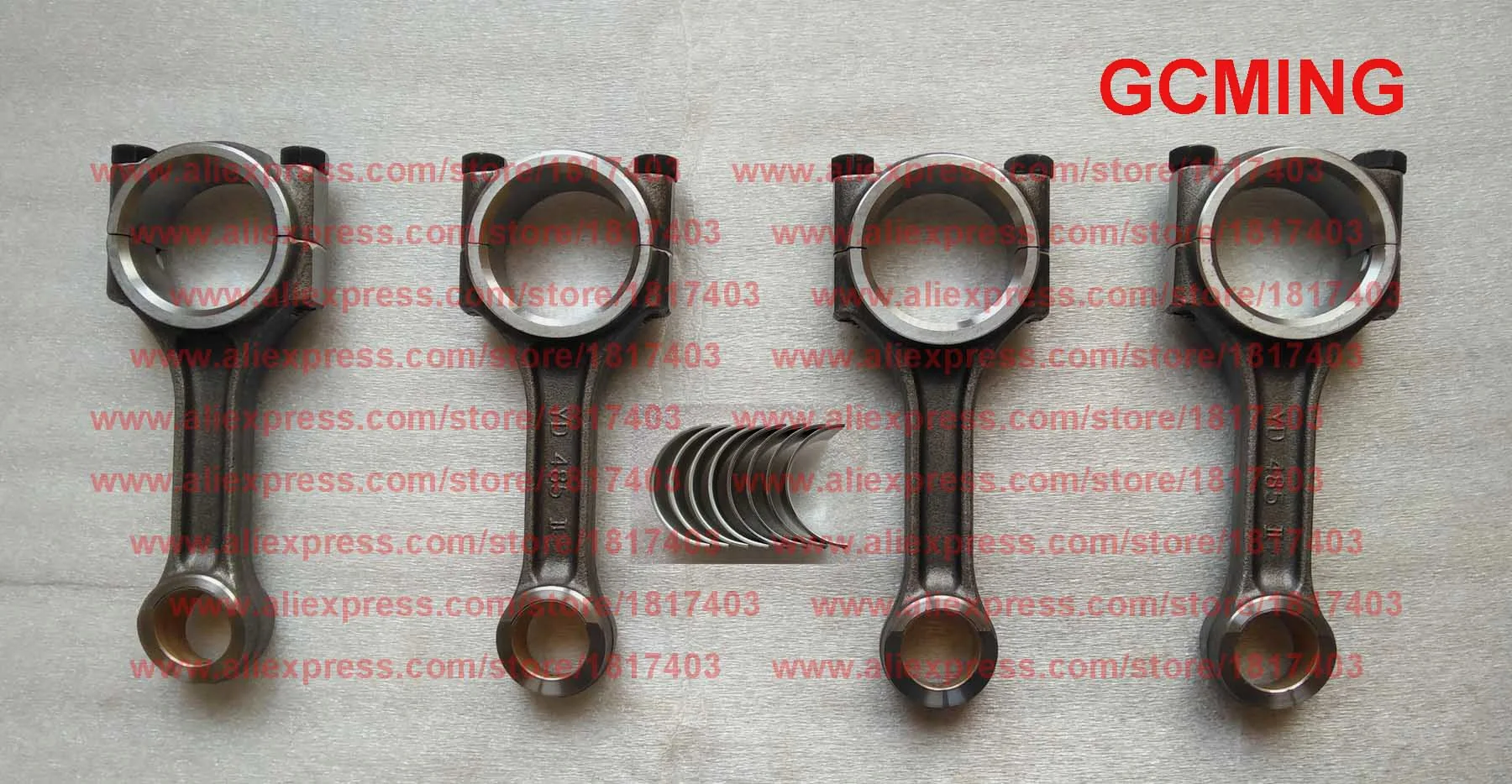 Yangdong YD485-04202 Connecting rod assembly + 480G-04003a Connecting rod bearing shell, Yangdong YD485 / 7YNDL2.04D02 engine
