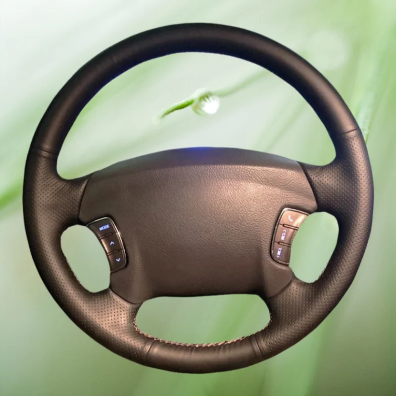 Custom DIY NonSlip Leather 2005-2010 Sonata NF NF 2005-2010 Kia Carens 2007-2011 Parts Steering Wheel Cover For Hyundai Azera