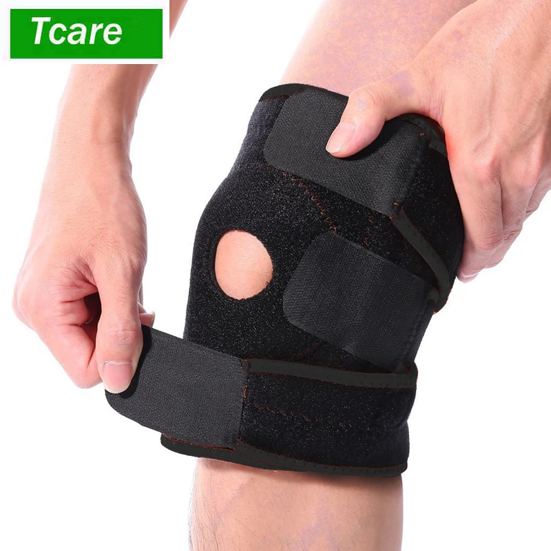 Tcare 1Pcs Knee Brace Support Protector - Relieves Patella Tendonitis Jumpers Knee Mensicus Tear - ACL Lateral & Medial Ligament