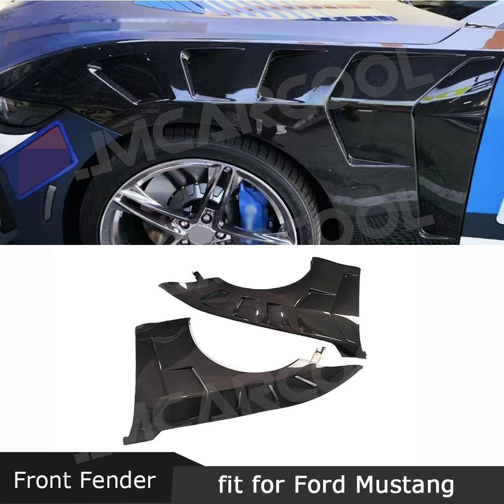 

JMCARCOOL For Ford Mustang 2024+ Dry Carbon Fiber Front Side Fender Bodykits Car Styling
