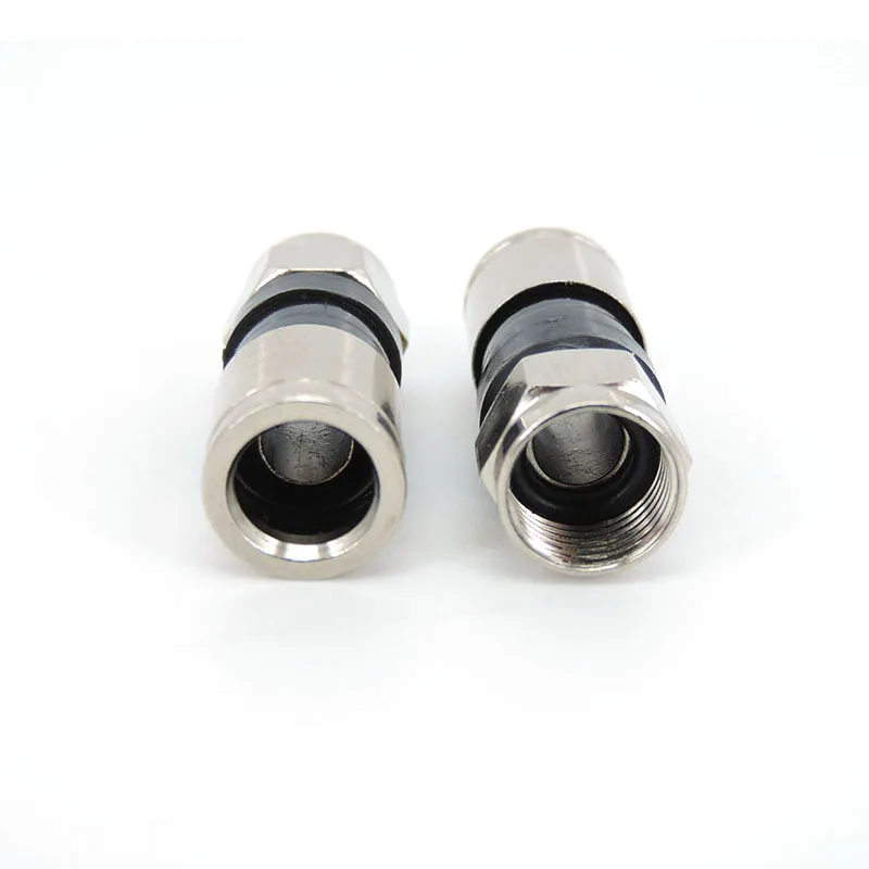 RG6 F Type Compressie 2.7Cm Snap Seal Connector Voor Sky Satelliet Virgin Kabel