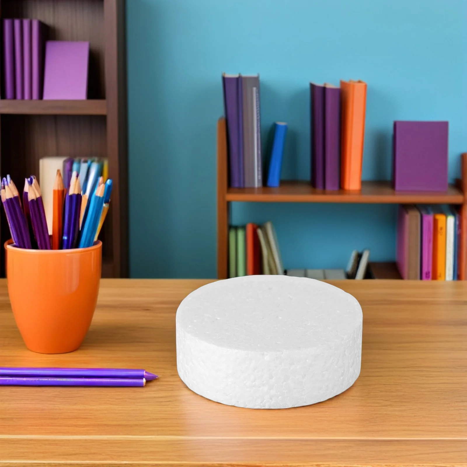 

6Pcs Circular Foam Polystyrene Shapes for Creative Inspiration Versatile DIY Projects Home Decorations Easy to Use All Ages