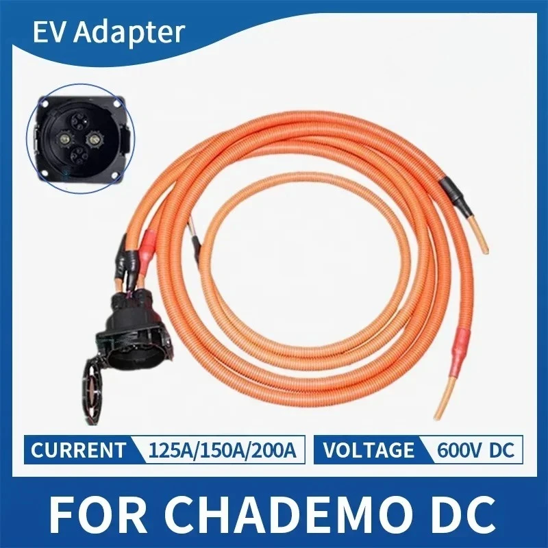 Electric Vehicle Charger Socket CHADEMO Socket 125A/150A/200A DC Fast EV Charger Connector With 5M Charging Cable