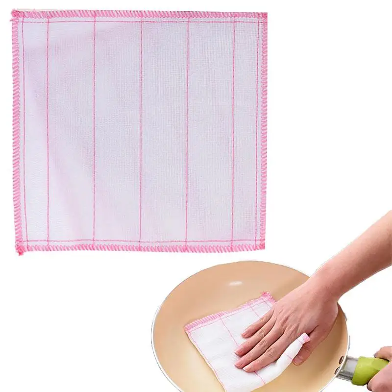 Dish Cloths For Washing Dishes 5-layer Dish Towels For Kitchen 30x30cm Absorbent Dish Towels Drying Dish Rags For Cleaning Wipe