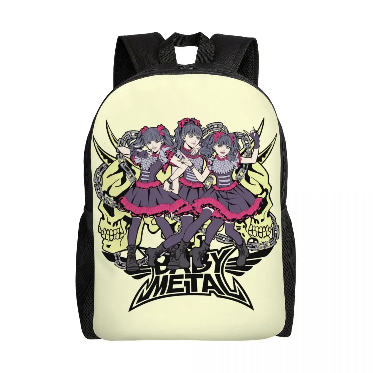 

Custom Babymetal Japan Band Travel Backpack Women Men School Laptop Bookbag Pop Music Star College Student Daypack Bags