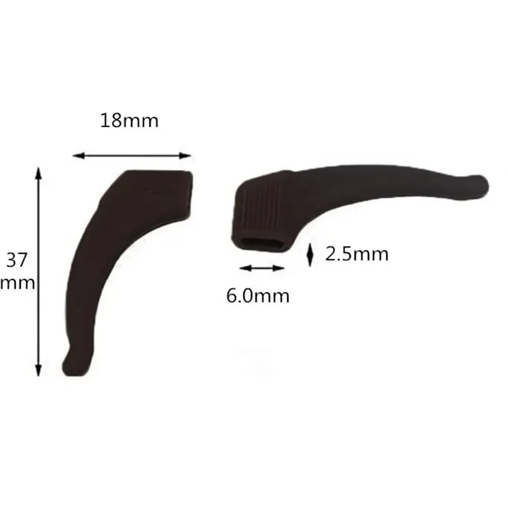 2pcs New Unisex Silicone Clear Antiskid Glasses Anti-slip Ear Hooks Earbuds Frame Sleeve Fasteners Anti-fall Eyewear Holders view 6