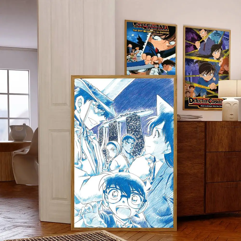 

Detective C-Conans Whitepaper Poster Fancy Wall Sticker for Living Room Bar Decoration Decor Art Wall Stickers