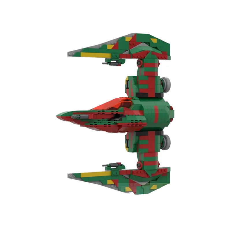 677-teiliges MOC Modulares Stadtlandschafts-Modell Mandalorian Culverin Sternenkrieg Bausteine Architektur-Spielzeug Weihnachtsgeschenk Bausteine für Kinder