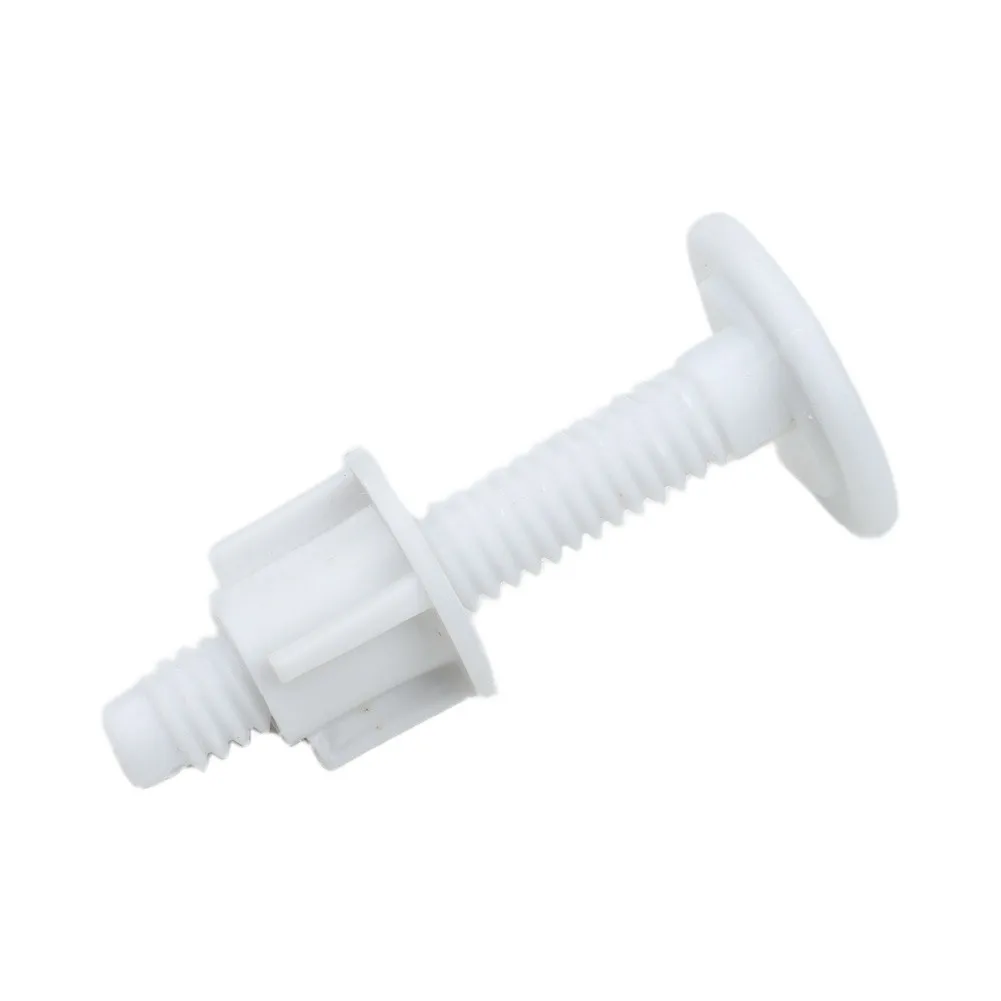 Bathroom Toilet Lid Screw White 2PCS Easy To Install Excellent Toughness Smooth for surface 60*30mm Aging  Bathroom