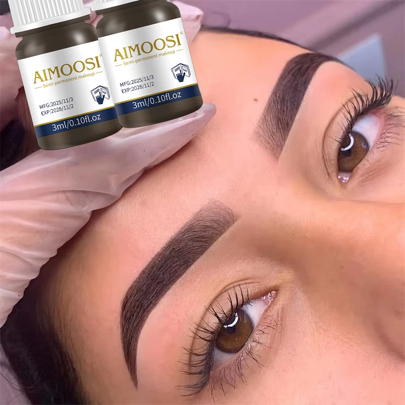 

AIMOOSI 3ML Permanent Makeup Pigment Fast Coloring Tattoo Ink for Eyebrows Eyeliner Lips Microblading Micropigmentation