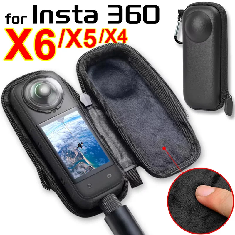 Für Insta 360 X6 X5 X4 Tragetasche Aufbewahrungskoffer Kratzfeste Tragbare Reise-Mini-Kameratasche Schutzhülle für Insta360 X6 X5 X4