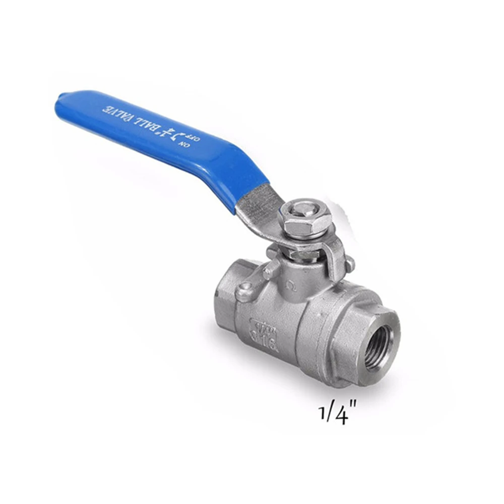 SS316L DN10 DN8 BSPP Threaded Full Port WOG Ball Valve Stainless Steel Heavy Duty for Water, Oil, and Gas