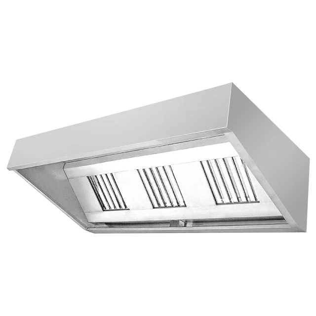 Peralatan dapur baja tahan karat komersial restoran Range Hood / Cooker Hood