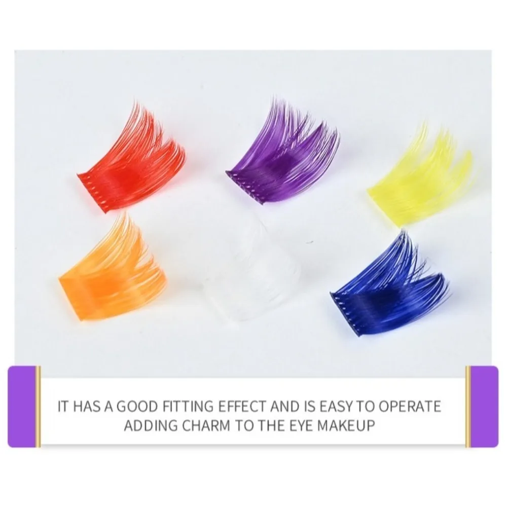 60pcs Mix Color Wispy Spikes Manga Lashes Curl Skin-Friendly Individual False Eyelashes Make Up Soft DIY Cluster Lashes Women