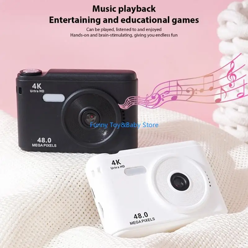Câmera infantil 720p 4k gravação vídeo 2.4 pés resistente a arranhões display eletrônico estabilização imagem fino