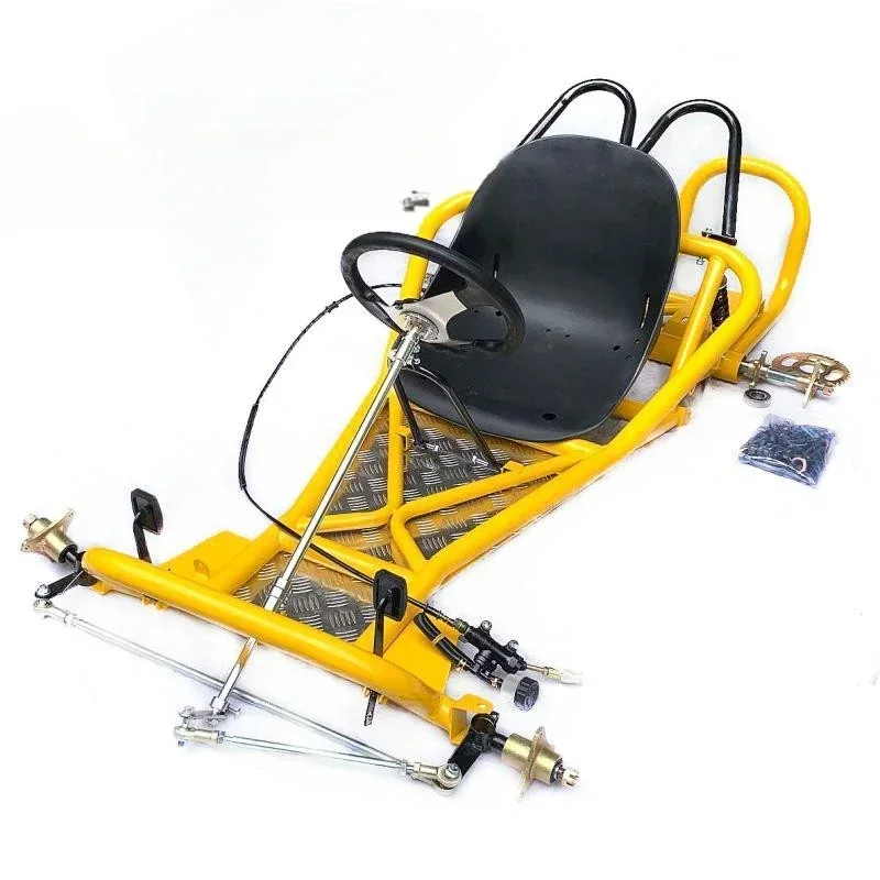 Piezas modificadas de kart para motocicleta de cuatro ruedas, cuerpo de marco, dirección delantera, eje trasero Hot sales