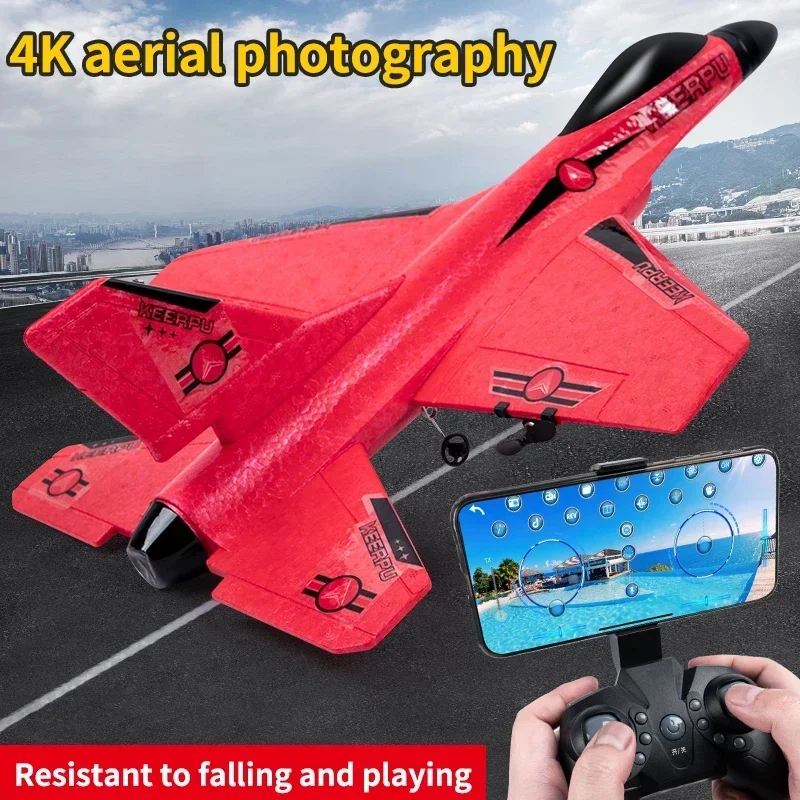 RC Foam Aircraft F16 Rc Plane 2.4G Radio Control Glider Remote Control Fighter Glider Airplane EPP Foam Wiht 4K Camera Toys view 4
