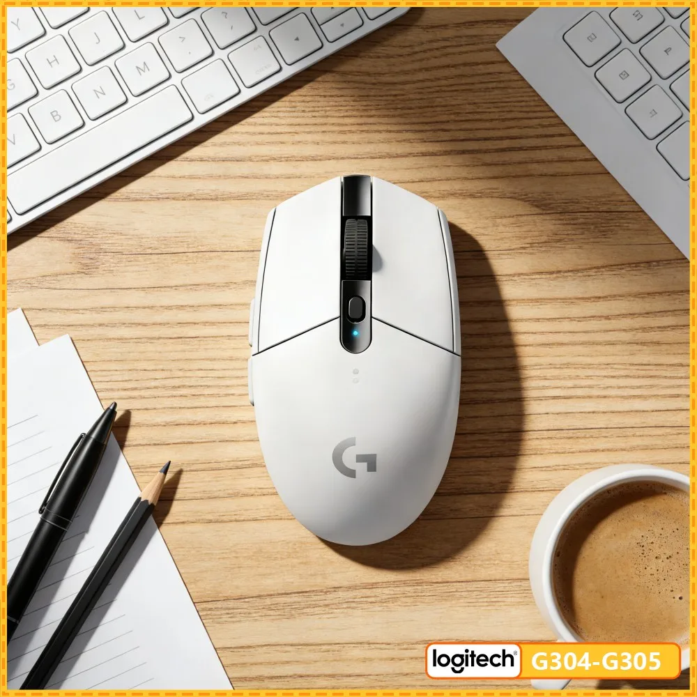 Gaming Mouse Logitech G305 Wireless, 12000 DPI HERO, 6 Programmable Buttons, 250Hr Battery, 99G Lightweight, PC Mac