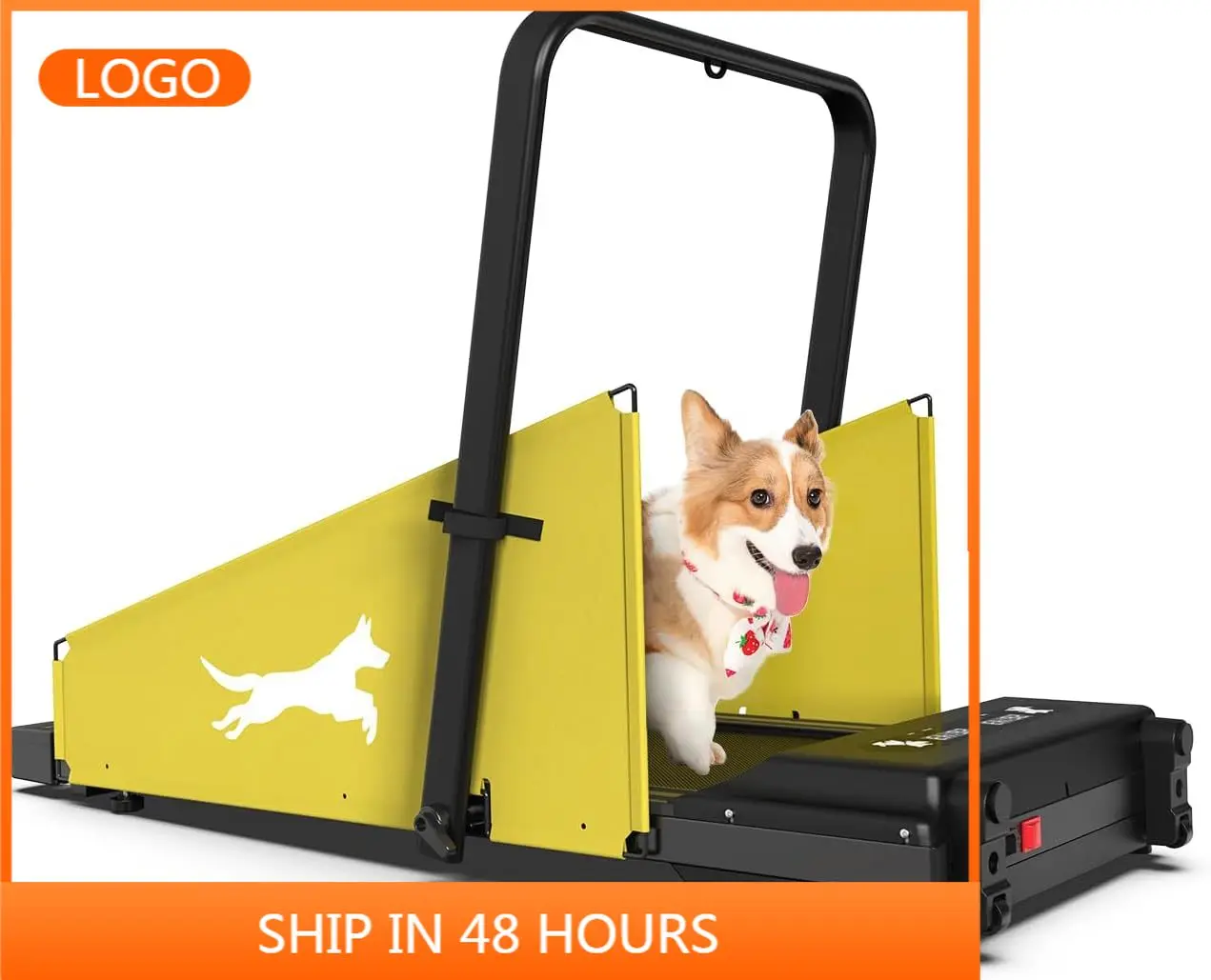 2‑in‑1 Treadmill Wheels Electric Pet Treadmill For Small Dogs 265lbs Max Load LED Screen Remote Control