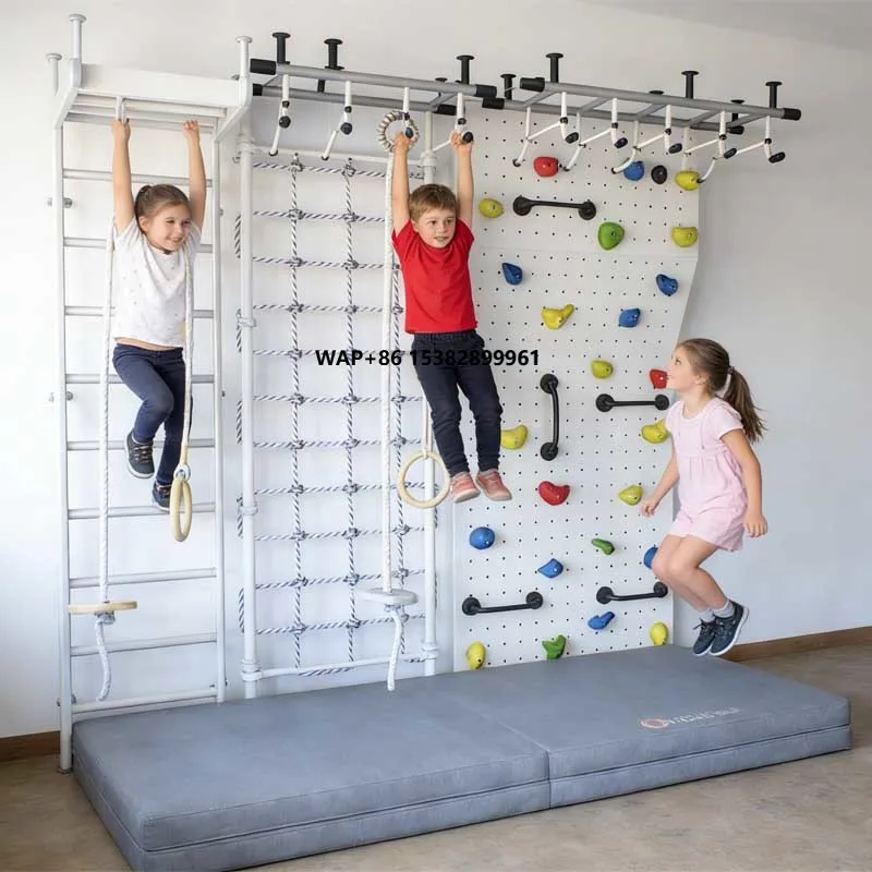 Indoor Kids PVC Rock Climbing Wall Sports Park Trampoline Park Amusement Playground Facilities