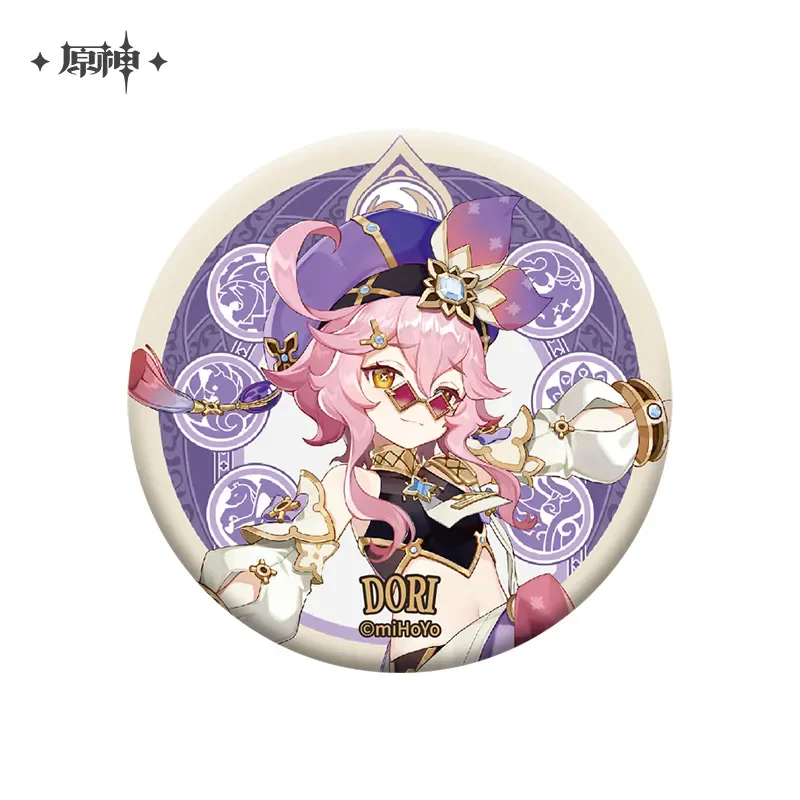 Animegame Genshin Impact Officiële Merch Mihoyo Originele Authentieke Fontaine-Serie Q-Versie Badge Tighnari Lynette Op Voorraad