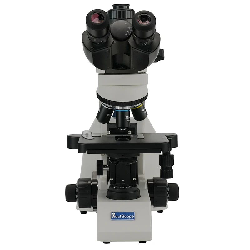 Bestscope BS-2053T with Infinite Semi-Plan Achromatic Objectives 100X Trinocular Biological Microscope