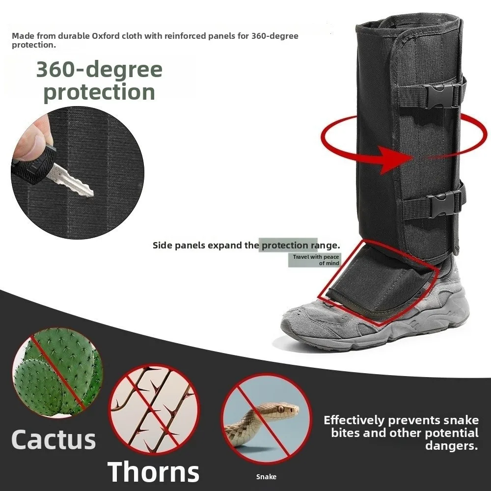 Adjustable Leg Guards Breathable Waterproof Outdoor Hiking Gaiters Snake Bite Protection Sand and Snow-Proof Snake Proof Gaiters