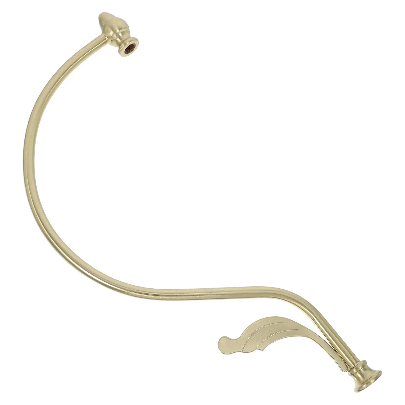 

Iron Curved Lamp Stem for Table Lamps Replacement DIY Projects Elegant Metal Pipe Fitting for Bedroom Living Room Lamp Repair