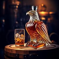 Whiskey Bottles Whiskey Eagle Glass Decanter Funny Collectible Liquor Container for Home Red Wine Beer Collector Bachelor Event