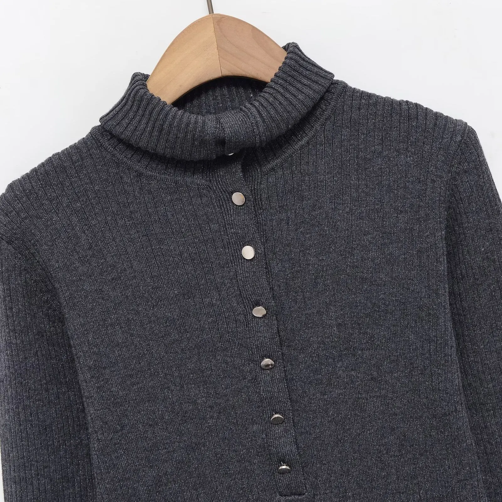 따뜻하고 아늑한 패셔너블 니트 스웨터 여성용 레이스 칼라 신상 가을 겨울 폴리에스터 섬유