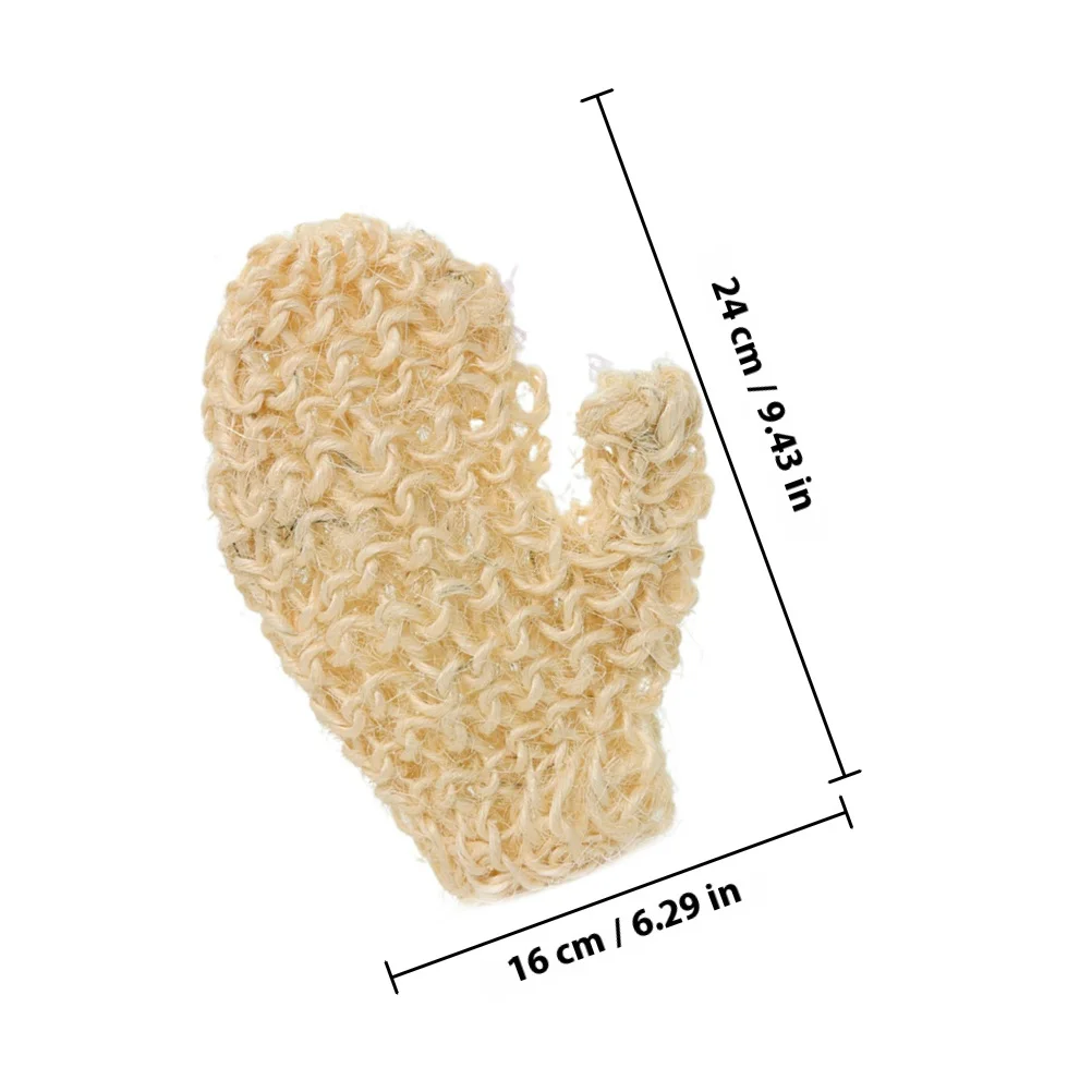قفازات تنظيف لتقشير الجسم من القنب منشفة تجديد الجلد قفاز حمام قفازات تنظيف ناعمة تغطية كاملة تجربة سبا