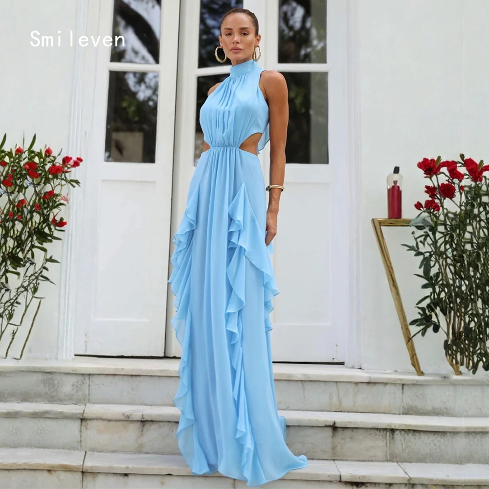 

Smileven Luxury Mermaid Prom Dress Illusion Scoop Evening Gowns Sexy Flowing Occasion Dress Customized 2026