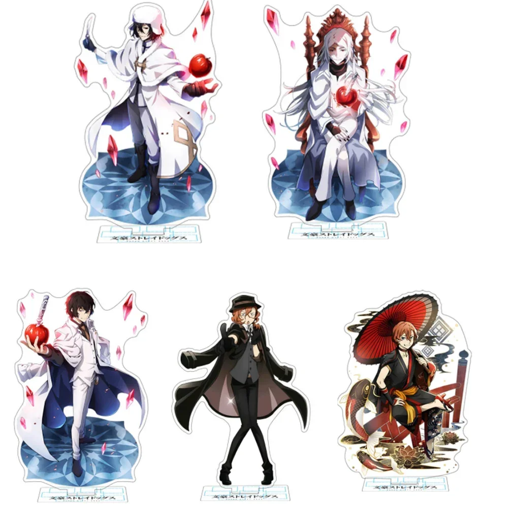 Anime Figure Acrylic Stand Model Toys Dazai Osamu Nakahara Chuuya Ryunosuke Akutagawa Desk Decor Collect 2024