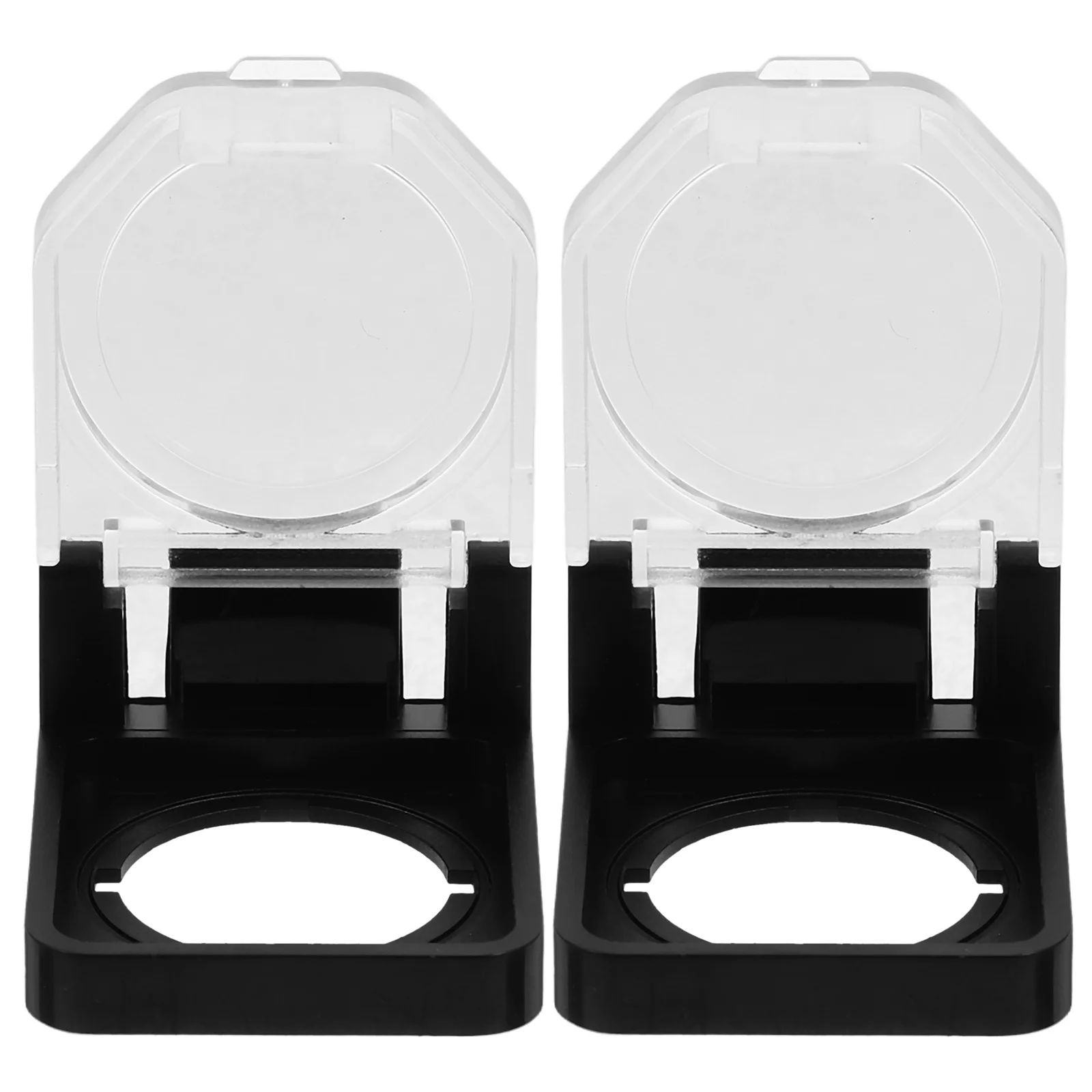 

2pcs Plastic Power Button Cover Waterproof Durable Switch Protector Guard For Various Devices Push Button Safety Cover