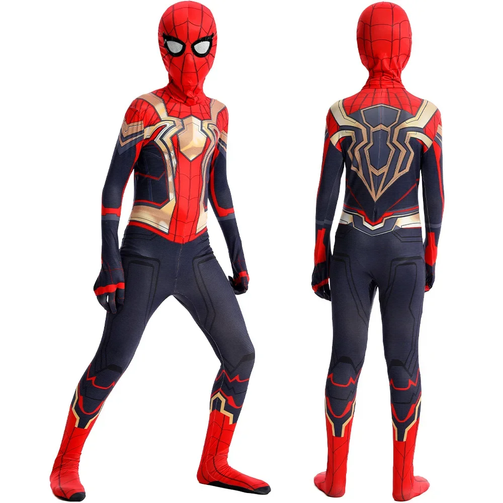 Spiderman Costume Fancy Jumpsuit Adult And  Halloween Cosplay Costume Red Black Spandex 3D Cosplay Clothing