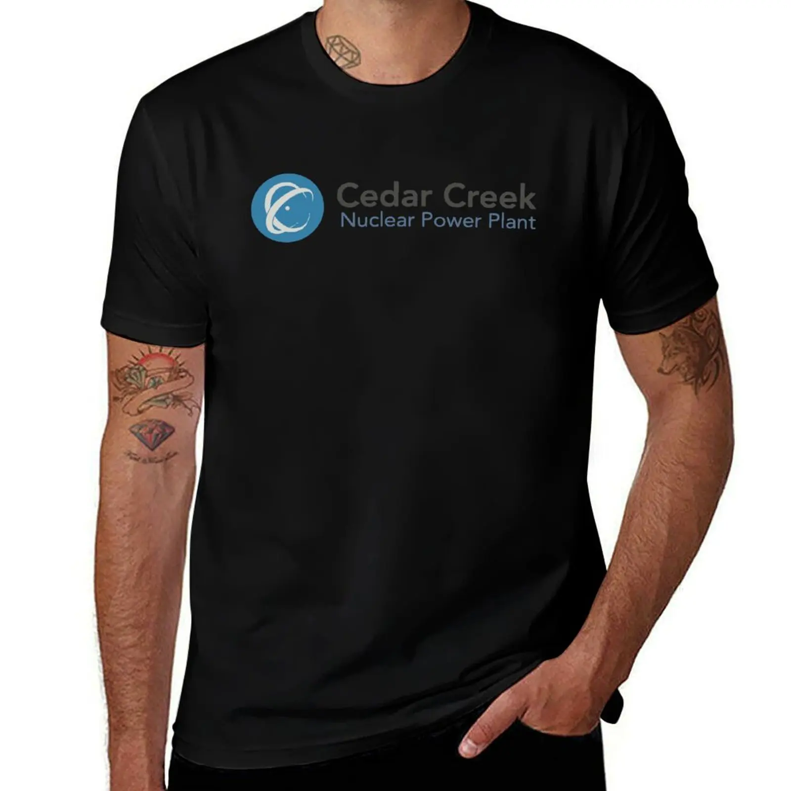 Cedar Creek Nuclear Power Plant T-Shirt custom shirt aesthetic clothes slim fit t shirts for men