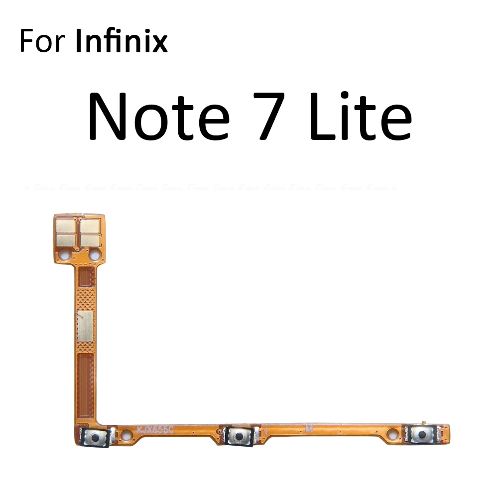 Power ON OFF Mute Switch Control Key Volume Button Flex Cable For infinix Note 7 Lite 8i 10 Pro NFC 11 11i 11s Replacement Parts