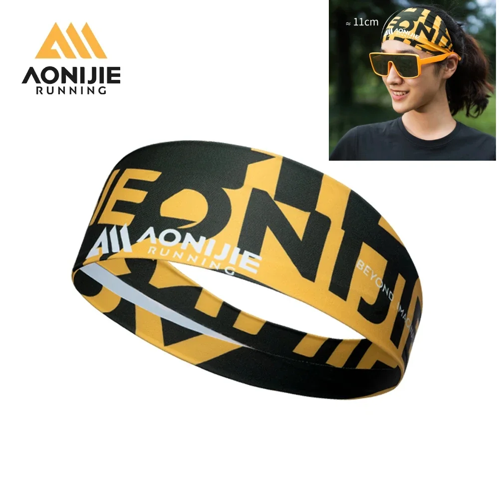 AONIJIE E4431 Sports Headbands for Men and Women Moisture Wicking Sports Sweatband Elastic for Running Fitness Yoga Cycling